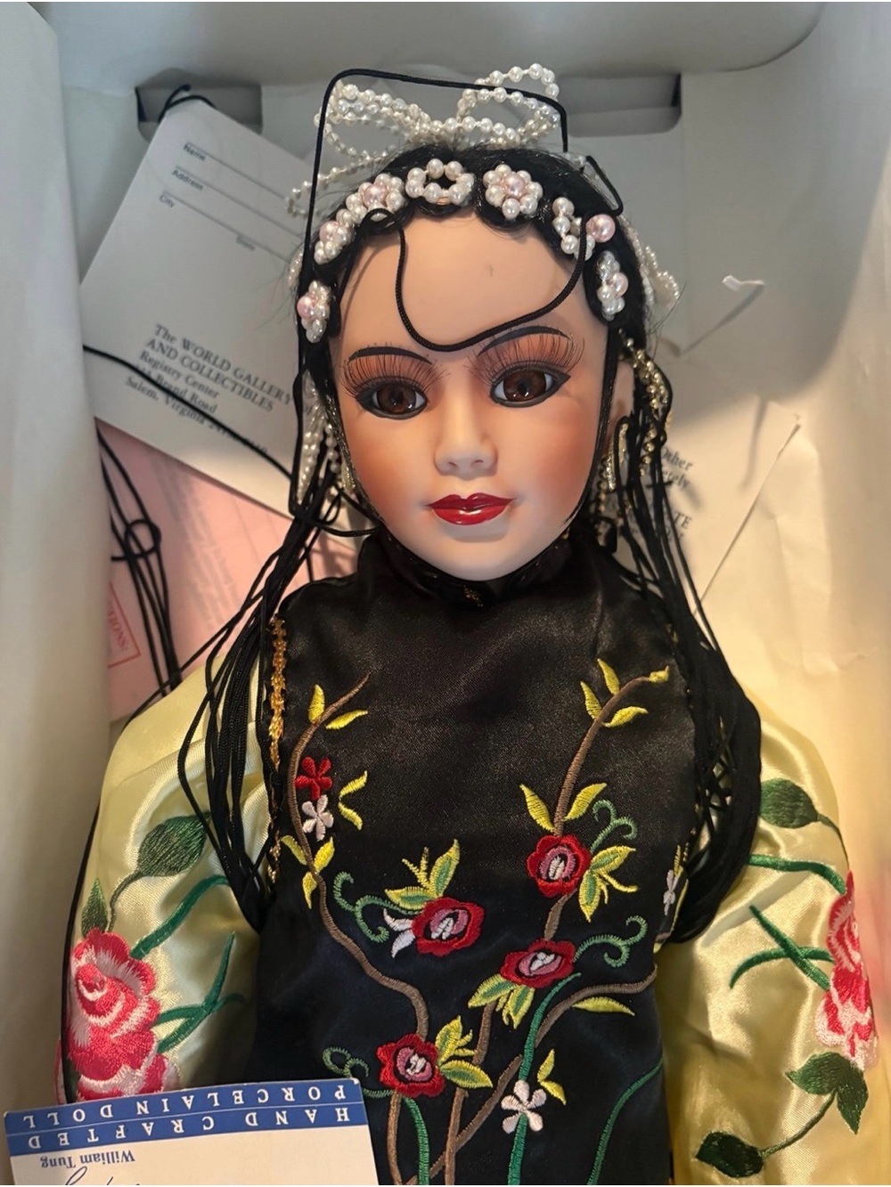 William Tung Treasures Forever Porcelain Doll Chin Mei 24458